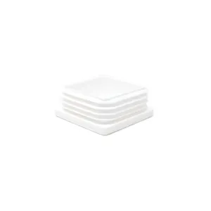 Square Tube Inserts 45x45mm - White | Made in Germany | Keay Vital Parts