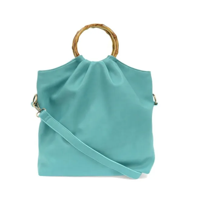 STACEY BAMBOO FOLD OVER TOTE BAG
