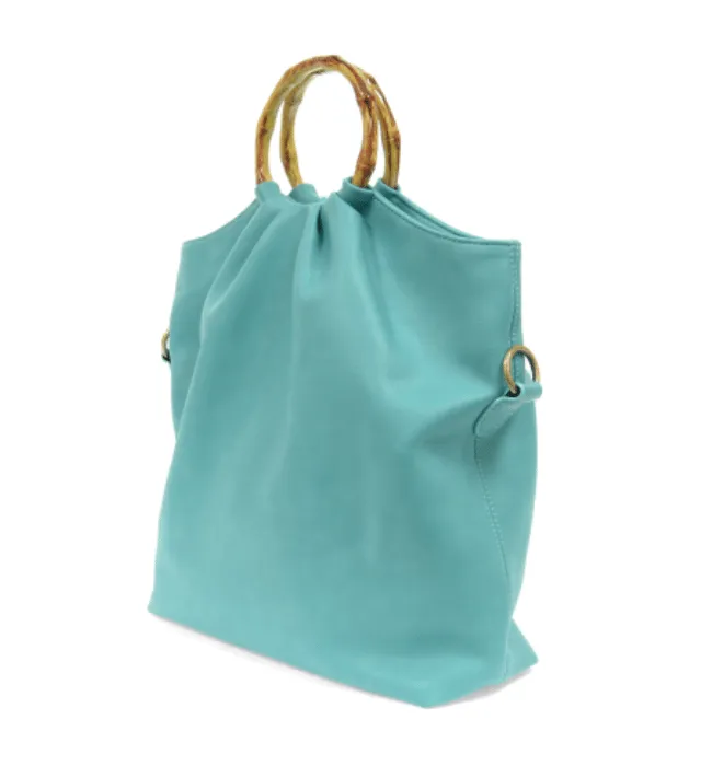 STACEY BAMBOO FOLD OVER TOTE BAG