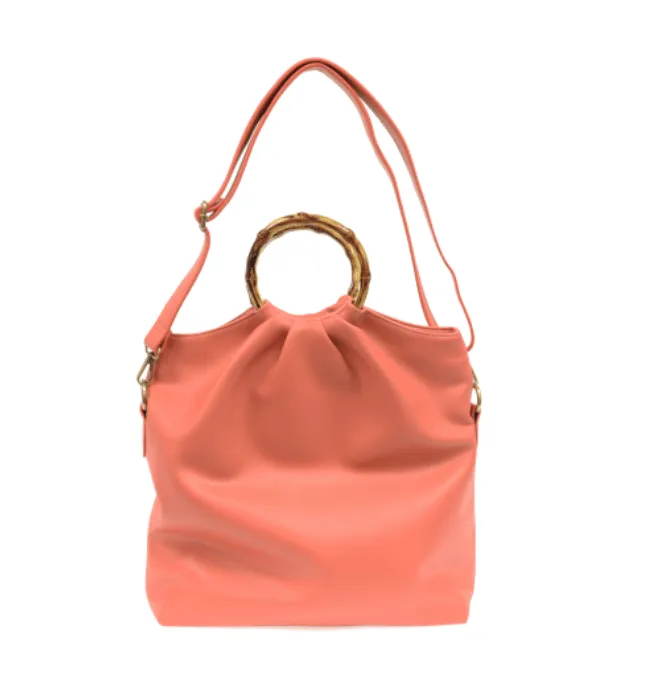 STACEY BAMBOO FOLD OVER TOTE BAG
