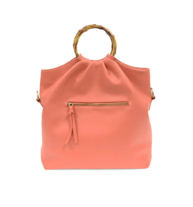 STACEY BAMBOO FOLD OVER TOTE BAG