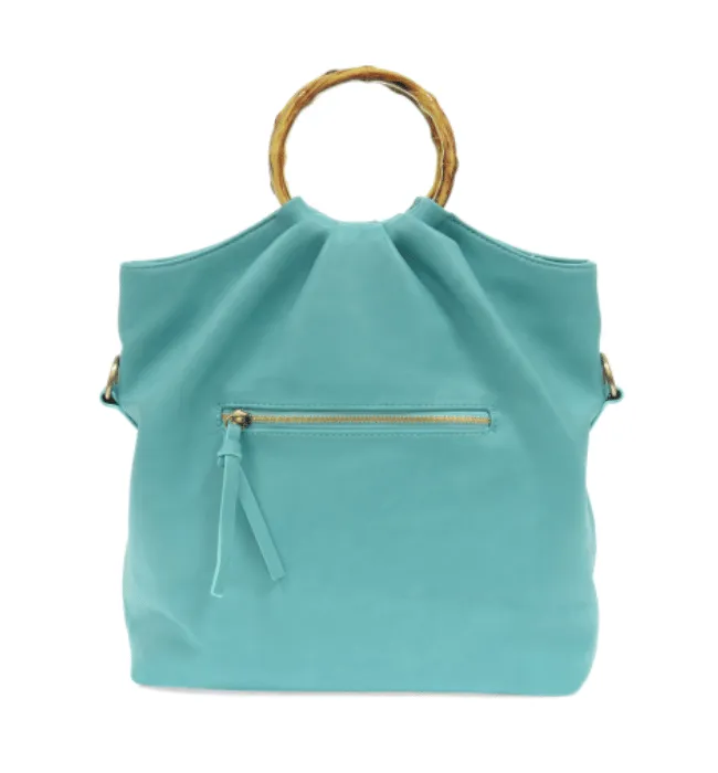 STACEY BAMBOO FOLD OVER TOTE BAG