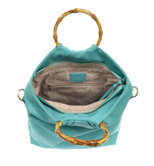 STACEY BAMBOO FOLD OVER TOTE BAG