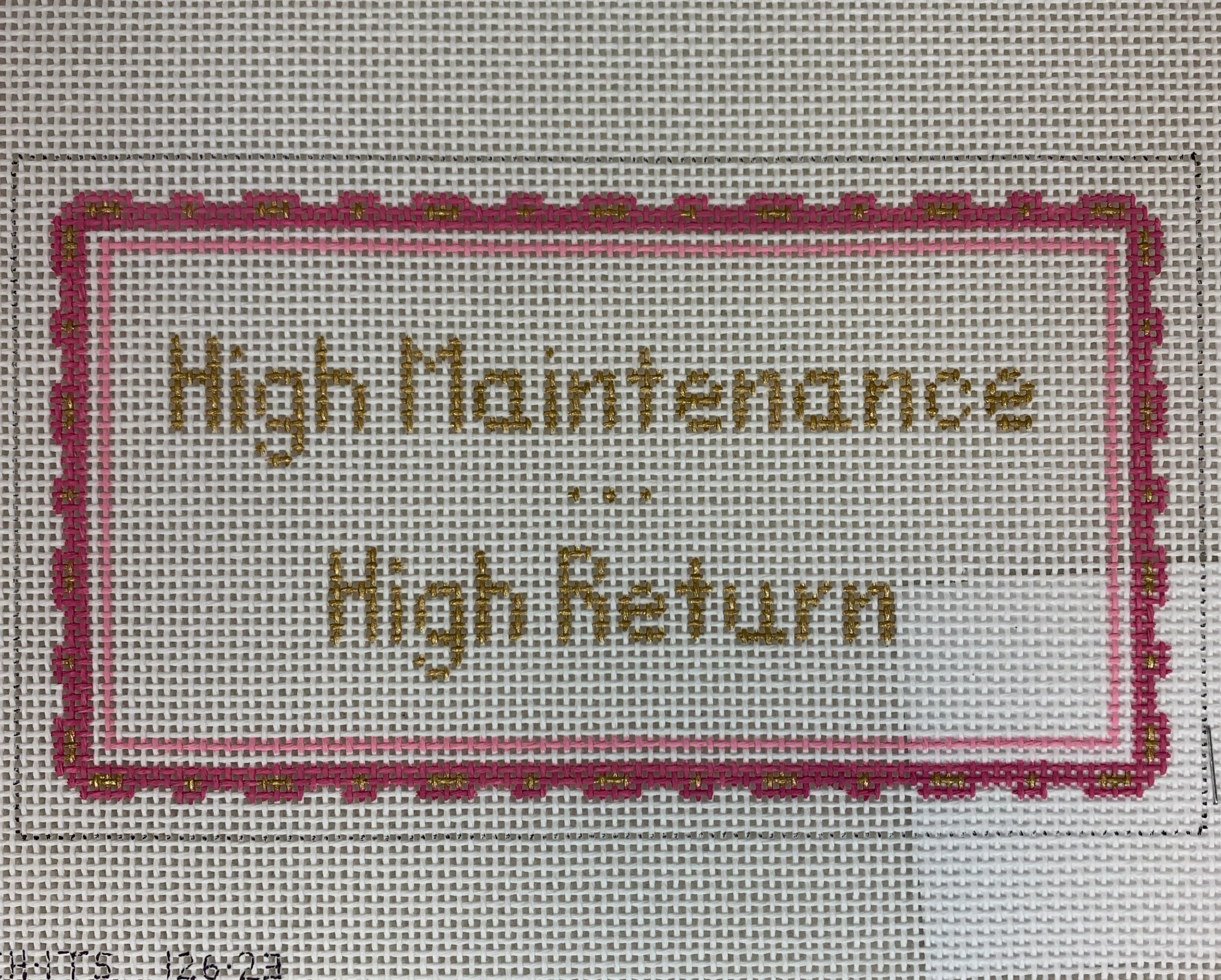 Stitch It's 126-23 High Maintenance...