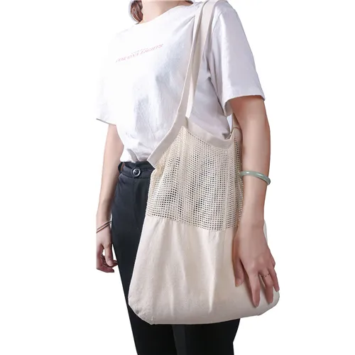 Stock Cotton Mesh Tote Bag(SCB-50D)