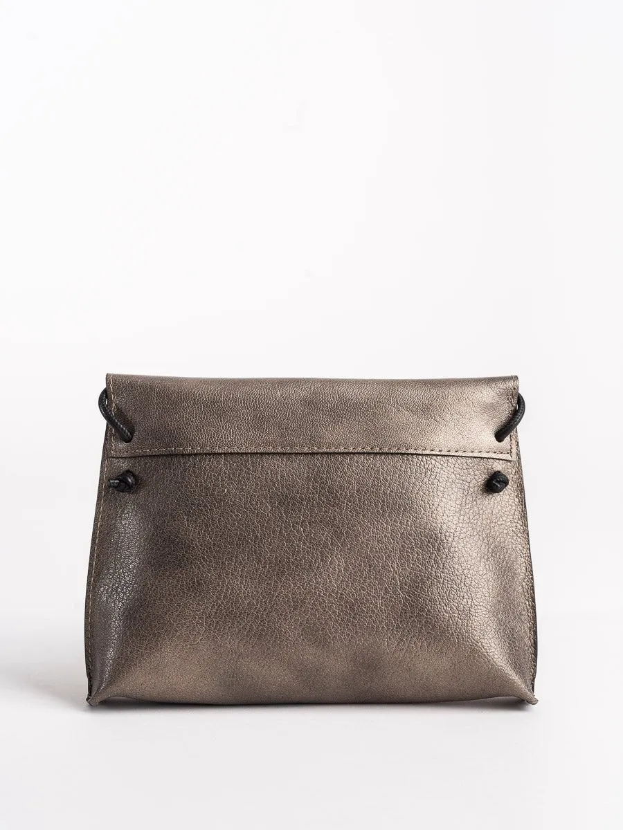 strappy foldover - pewter orme