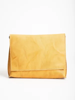 strappy foldover - saffron