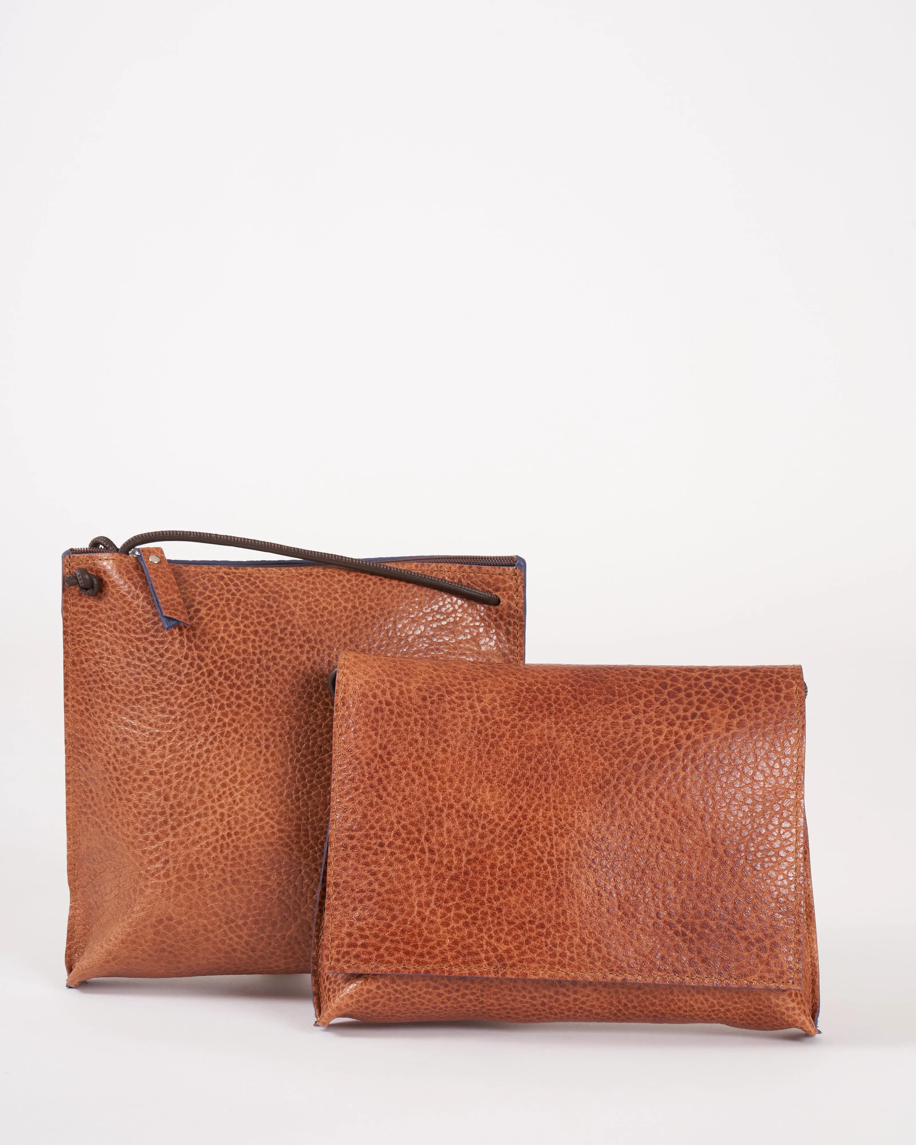 strappy pouch - saddle ovino