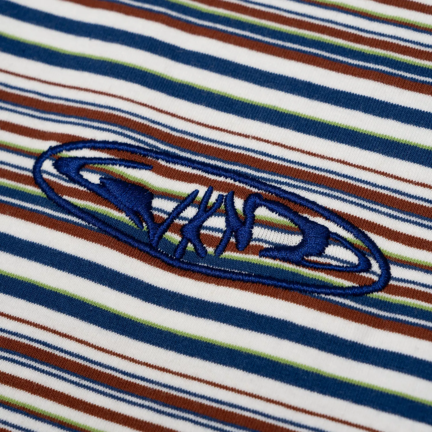 Stripe Raglan Long Sleeve Shirt - Brown
