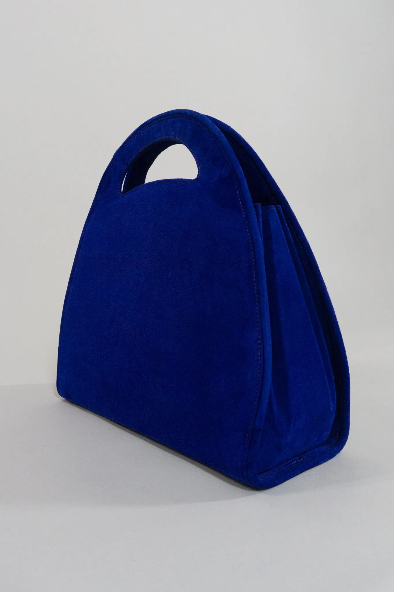 Suede Shaped Handbag