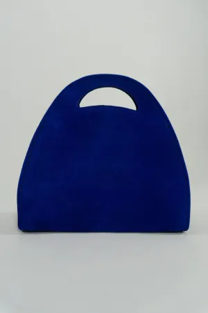 Suede Shaped Handbag