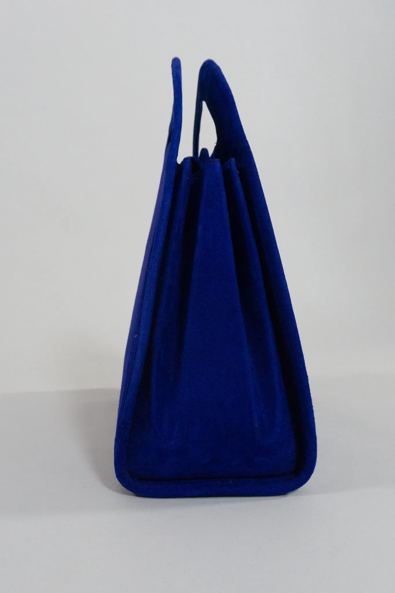 Suede Shaped Handbag