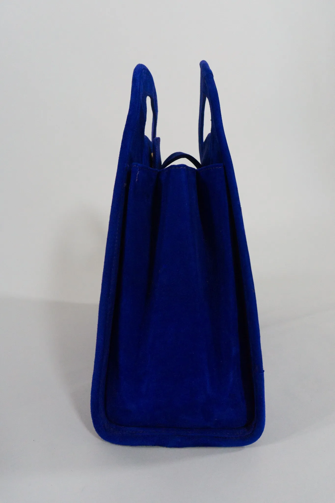 Suede Shaped Handbag