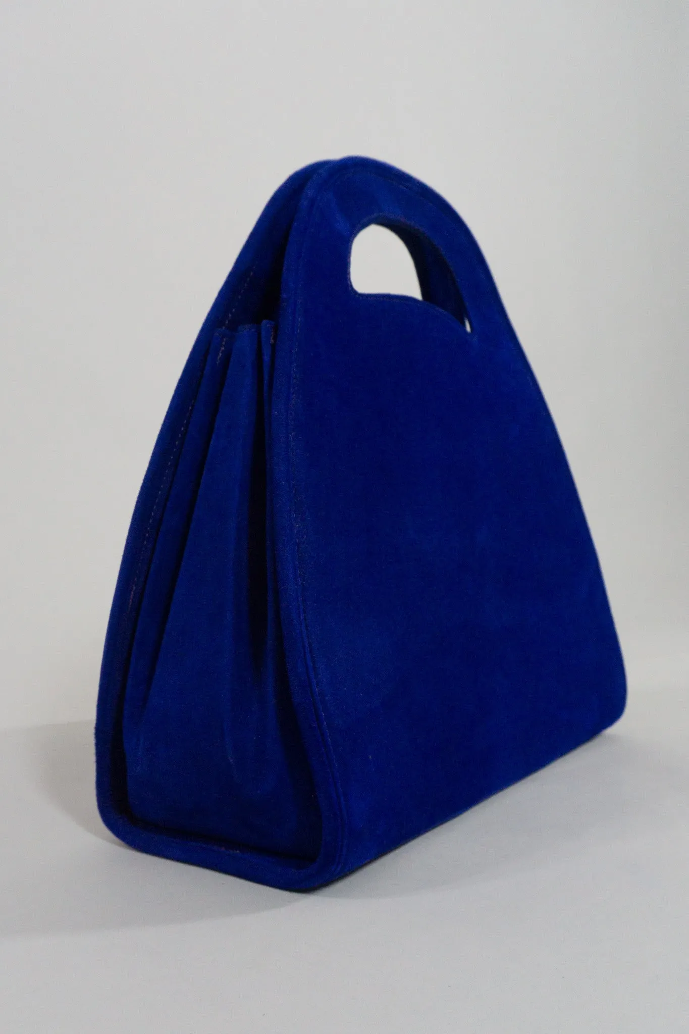 Suede Shaped Handbag