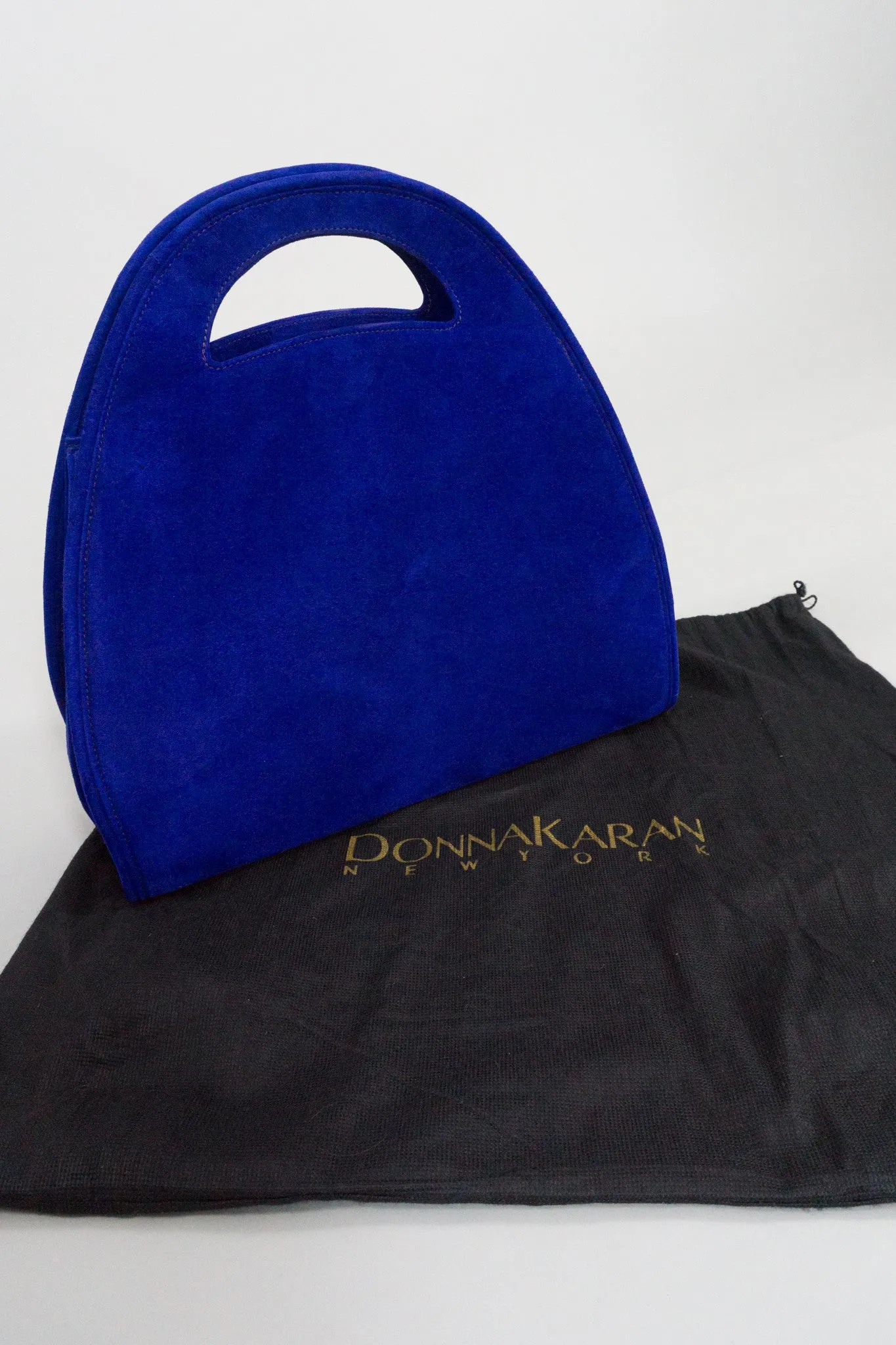 Suede Shaped Handbag