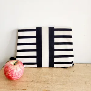 Summer & Rose Striped Foldover Clutch