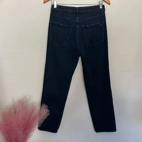 Sundry • star embroidered ankle jeans