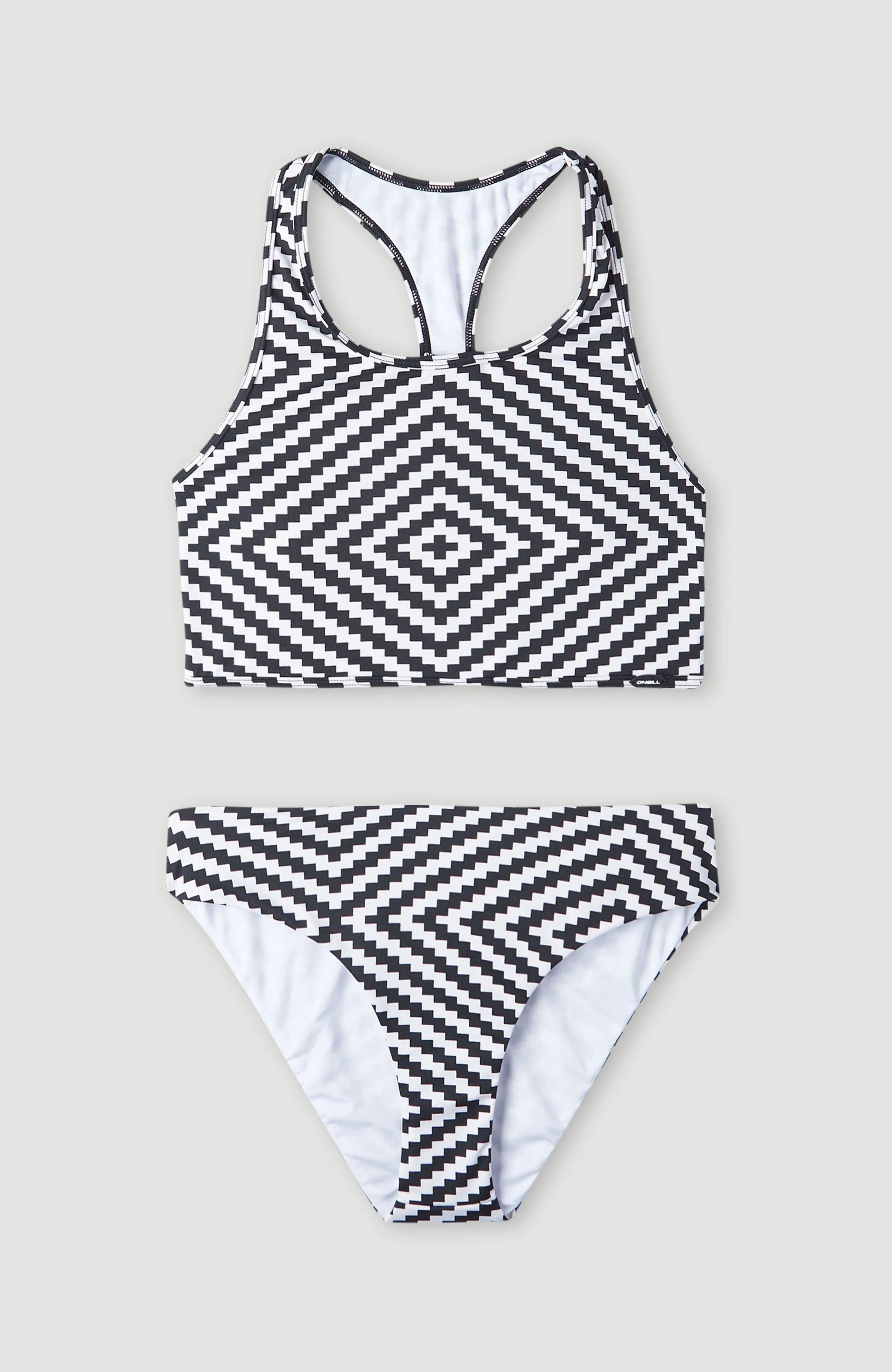 Surfers Not Street Children Sporty Bikini Set | Black & White SNSC