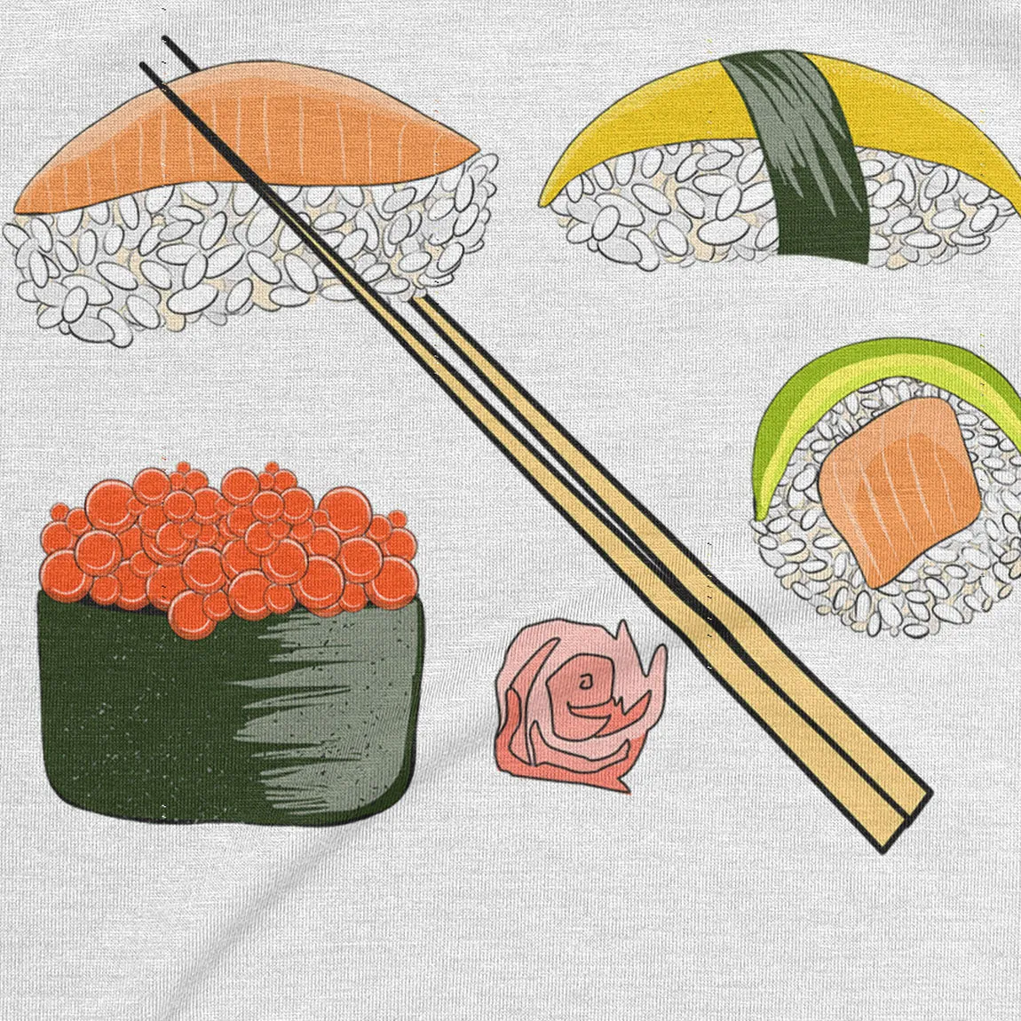 Sushi Combo Platter Slouchy T-Shirt