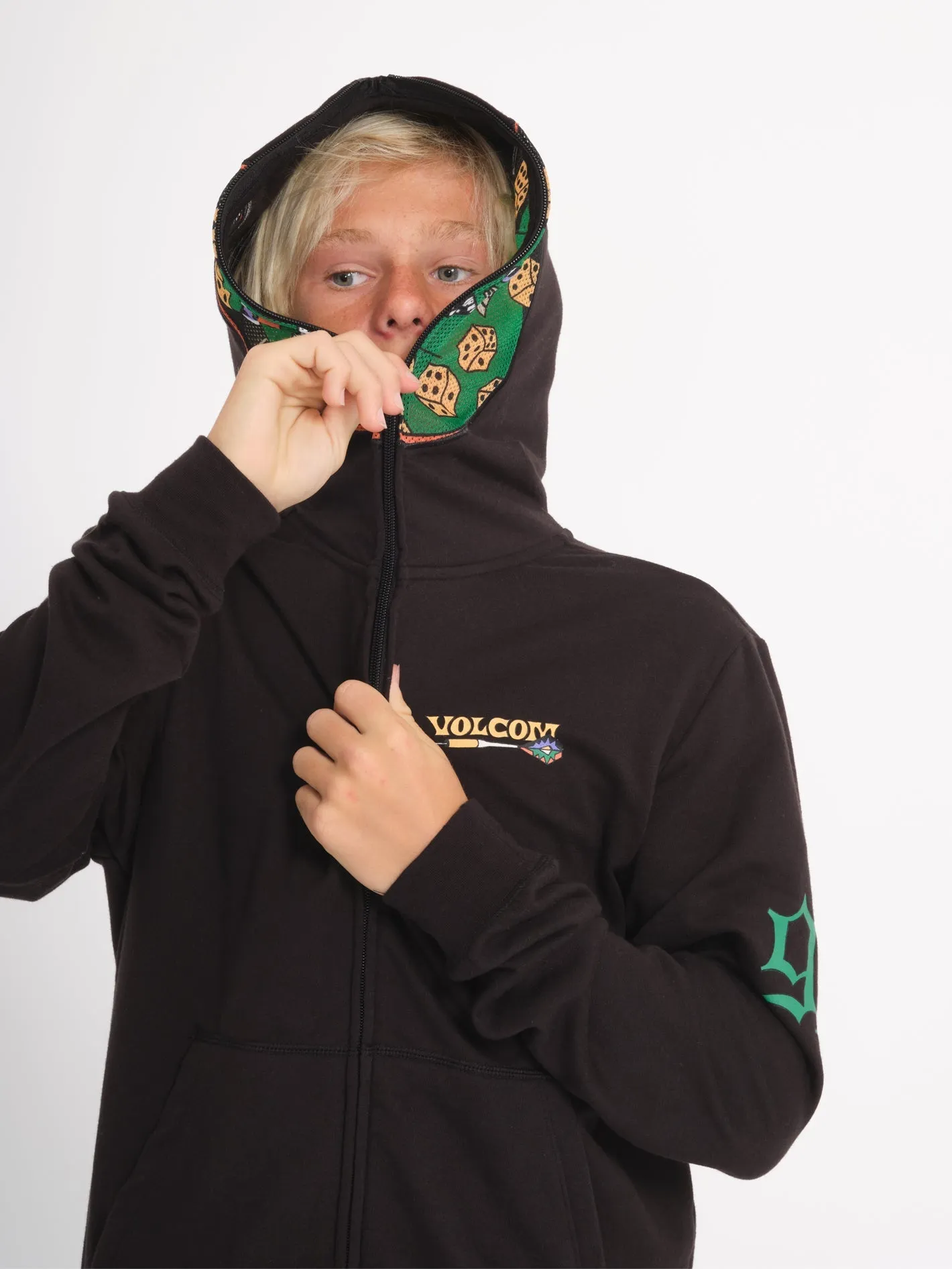 Sweat à capuche Full Zip Nando Von Arb - BLACK - (ENFANT)