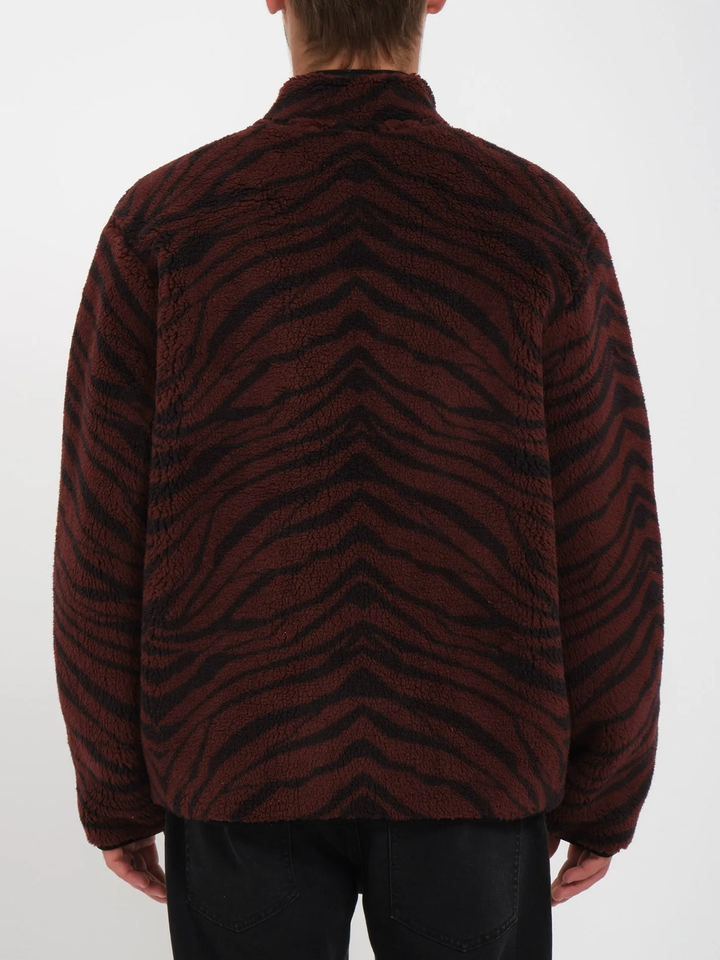 Sweat Sherpa Zippé Muzzer Fuzzar - BITTER CHOCOLATE