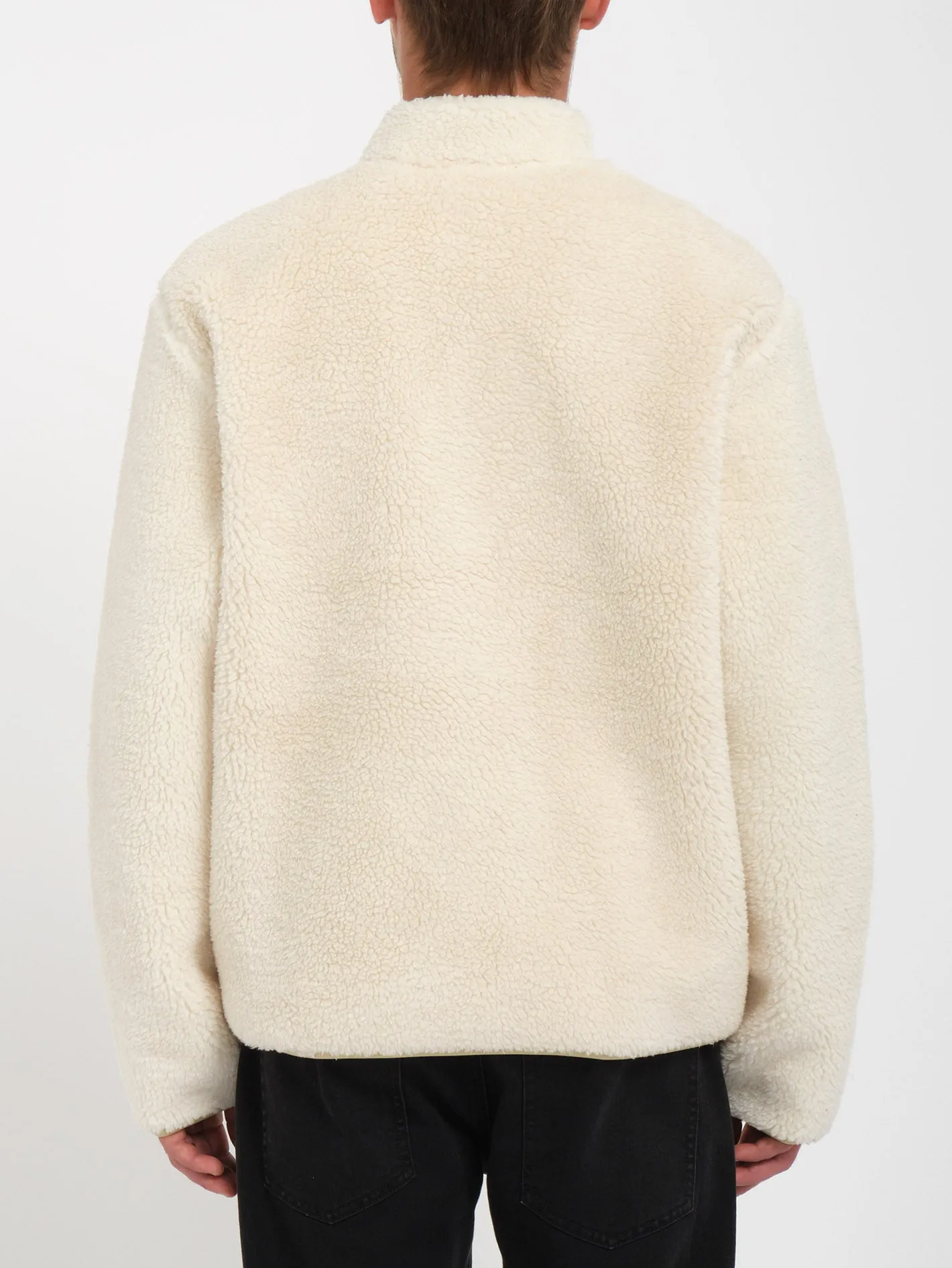 Sweat Sherpa Zippé Muzzer Fuzzar - DIRTY WHITE
