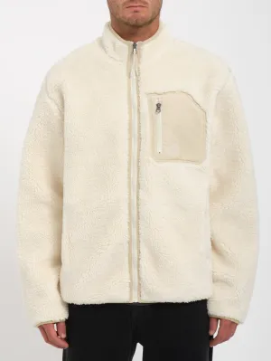 Sweat Sherpa Zippé Muzzer Fuzzar - DIRTY WHITE
