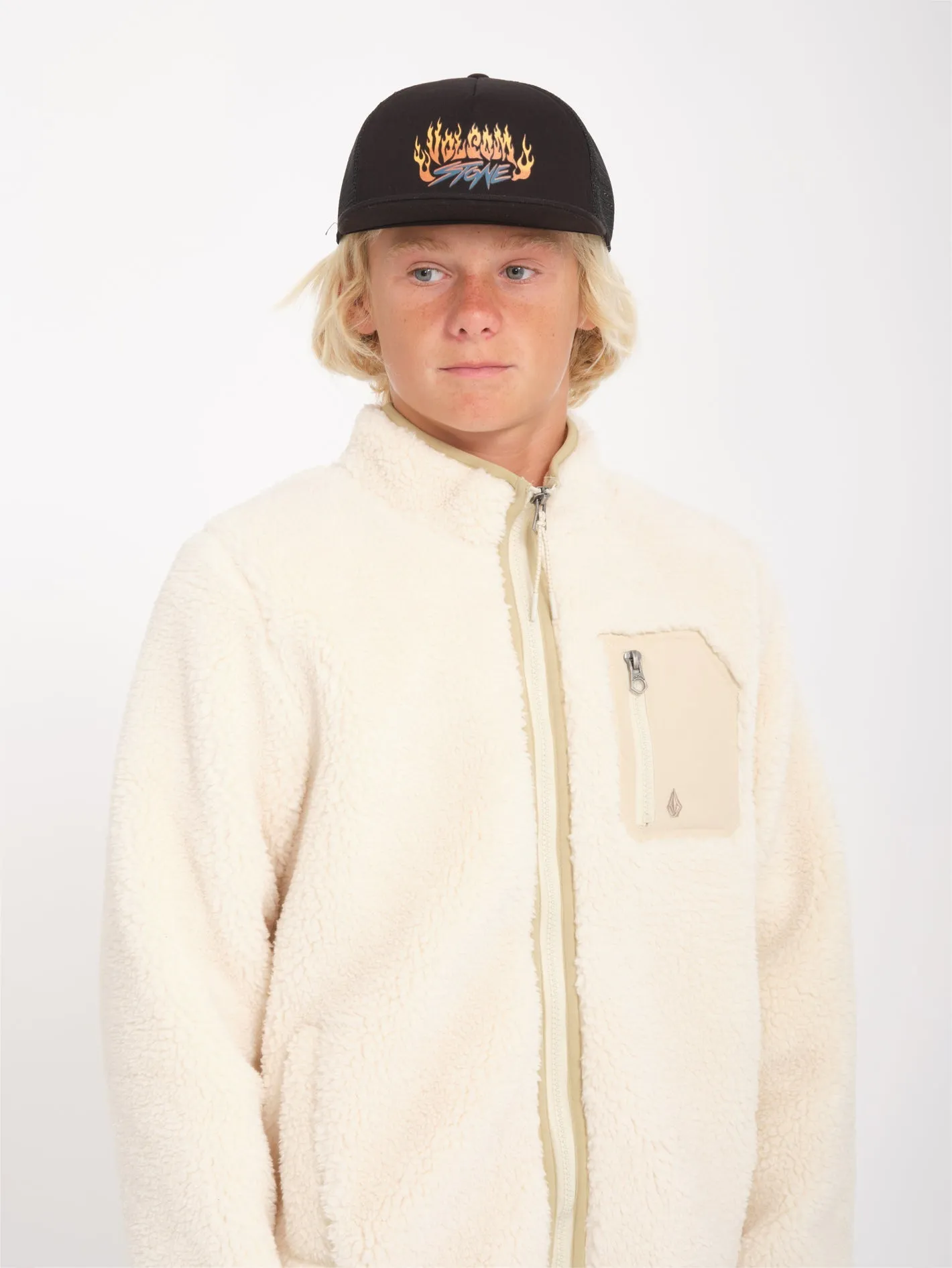 Sweat Zippé Sherpa Muzzer Fuzzar - DIRTY WHITE - (ENFANT)