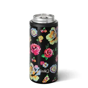 Swig 12oz Skinny Can Cooler-Fleur Noir