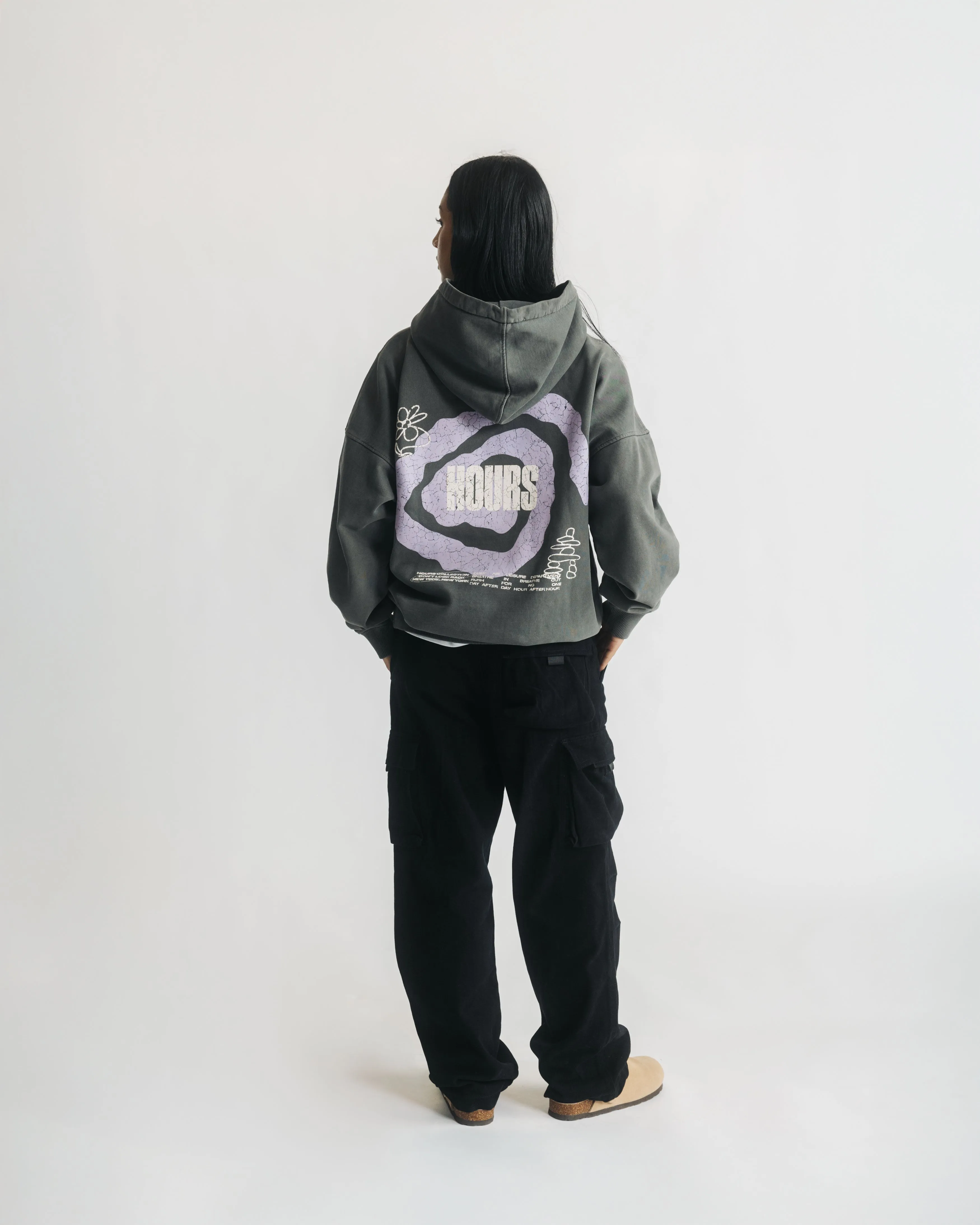 Swirl Hoodie - Vintage Grey