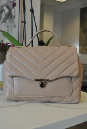TAUPE SATCHEL BAG