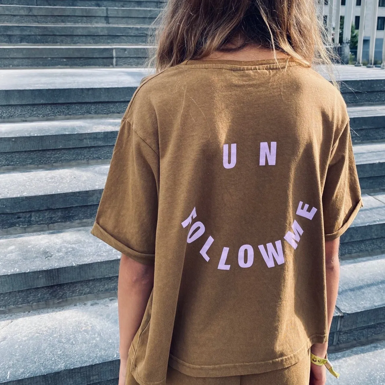 TEEN BOXY TEE UNFOLLOW ME