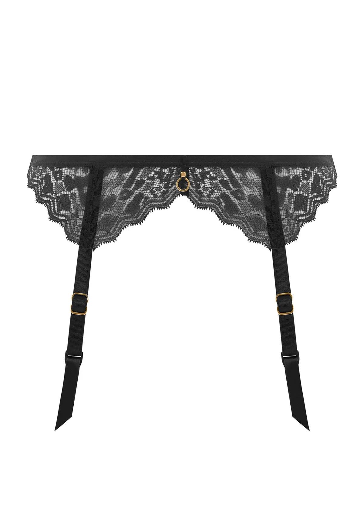 Temptress Suspender In Black- Freya