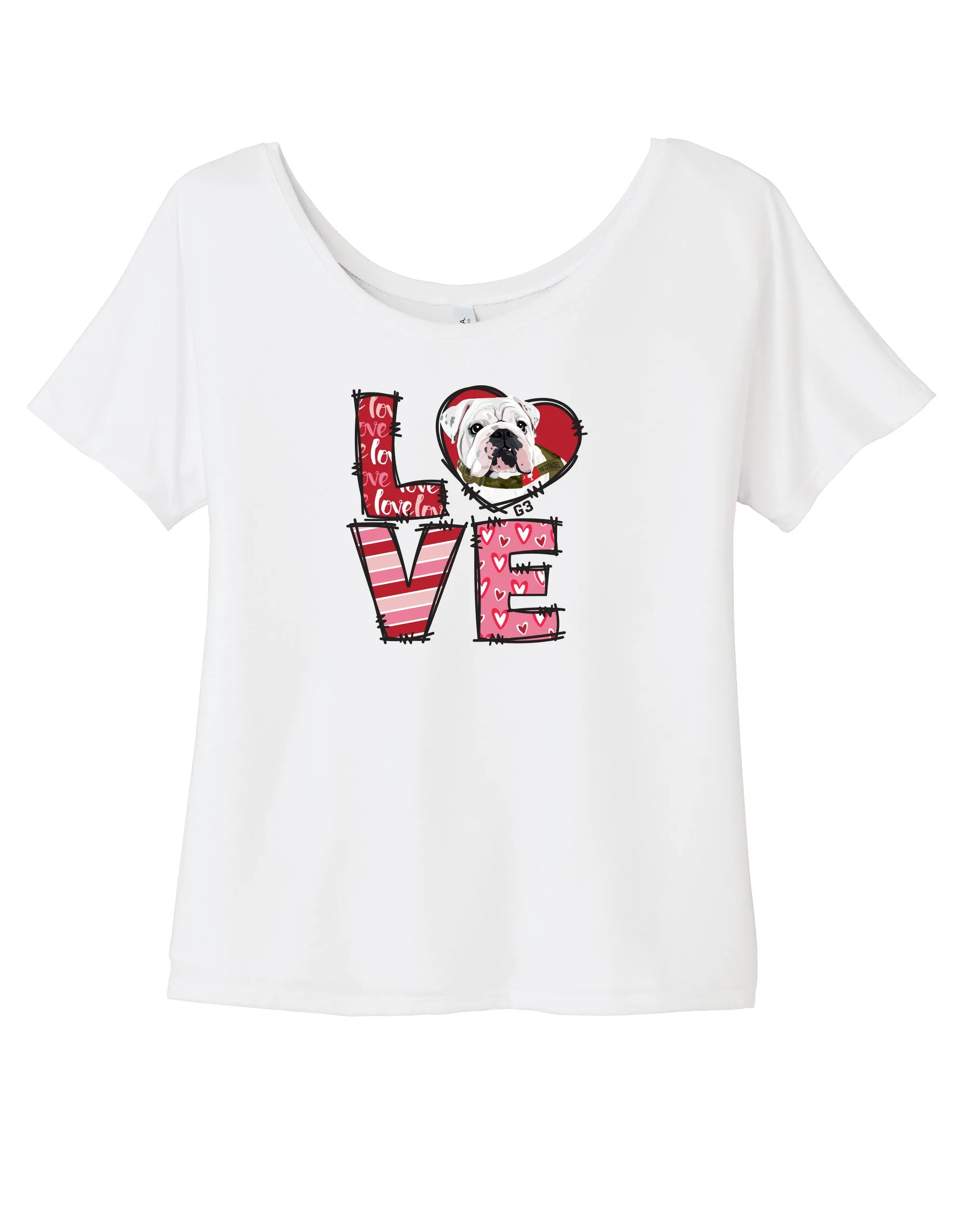 The Citadel, LOVE G3 Women’s Slouchy Tee Shirt