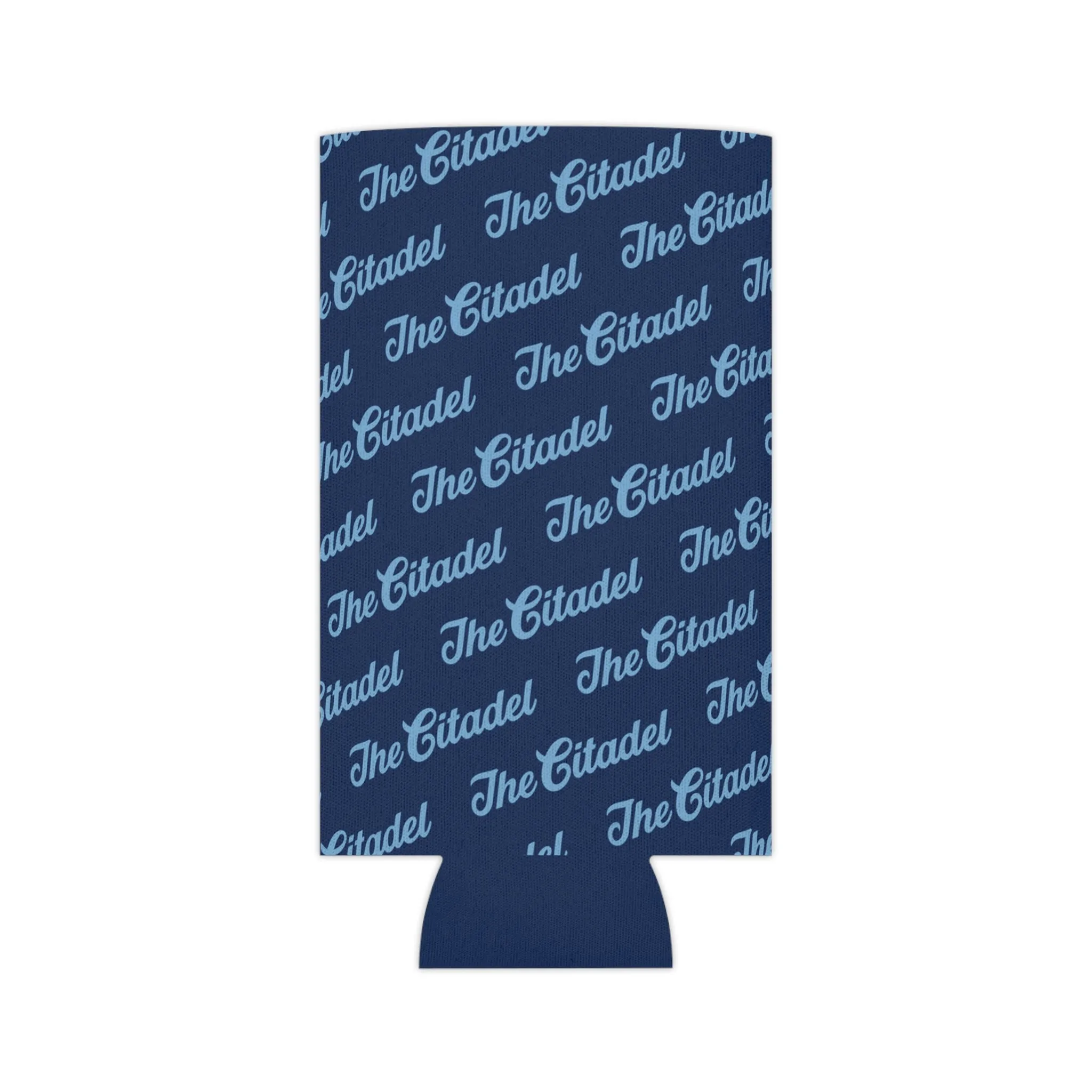 The Citadel Script Pattern Can Cooler