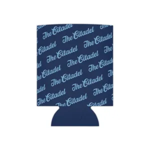 The Citadel Script Pattern Can Cooler