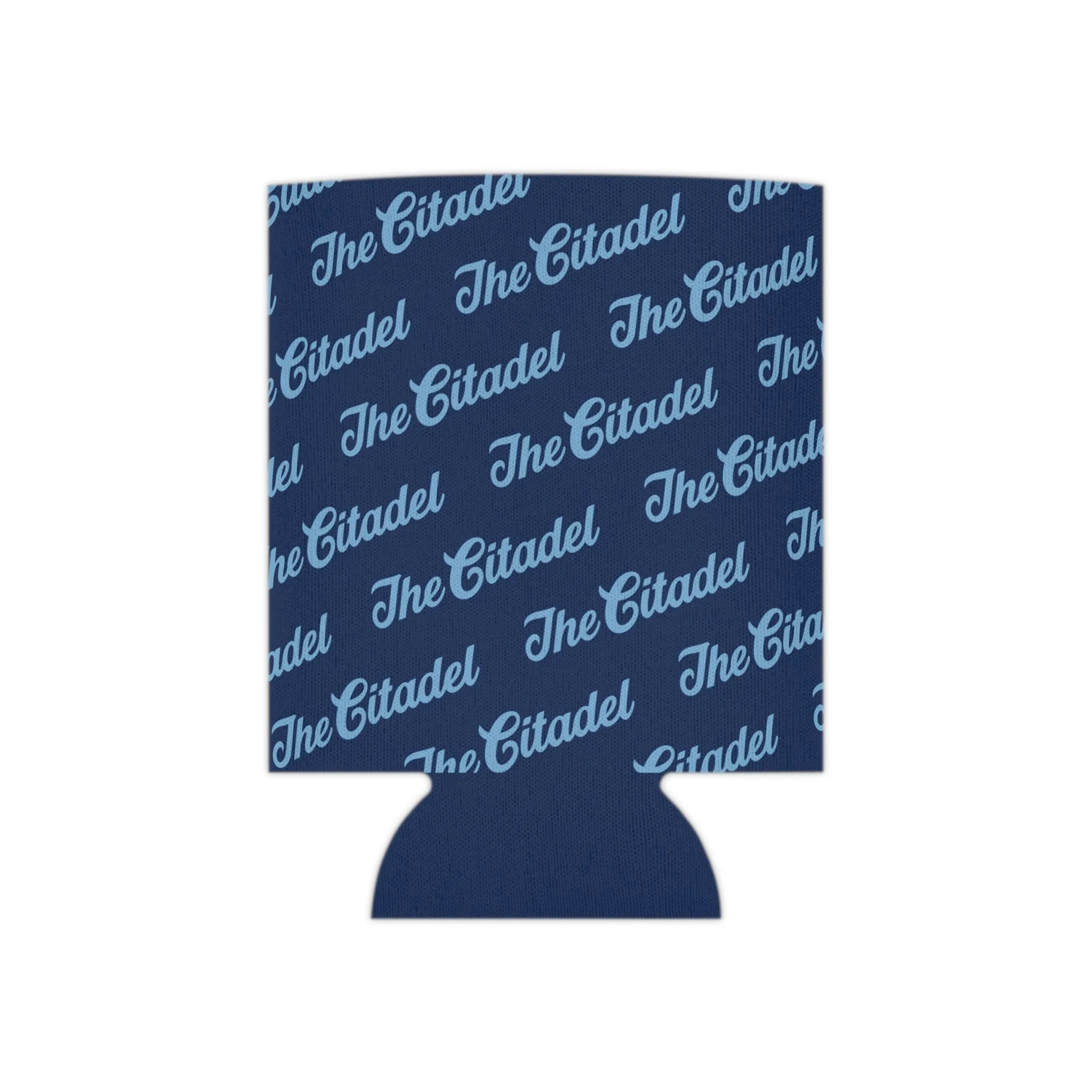 The Citadel Script Pattern Can Cooler