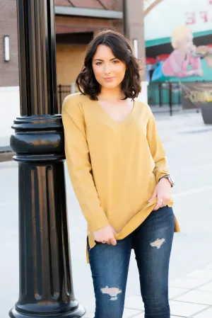 The Madison Sweater- Mustard