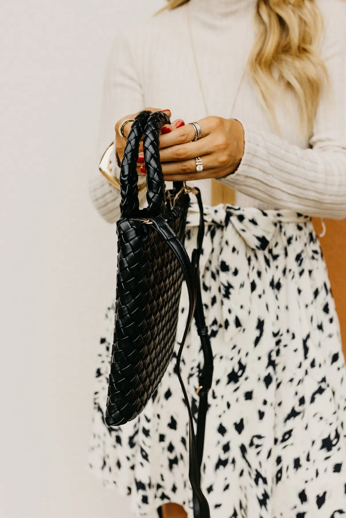 The Mansfield Woven Crossbody Handbag