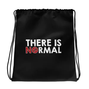 There is No Normal (Text Only Design - Drawstring Bag)