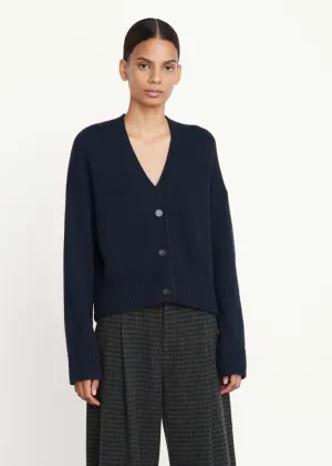 Three Button Boxy Cardigan (Coastal)