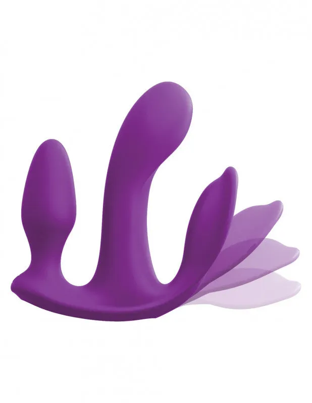 Threesome Total Ecstay Silicone Vibrator - Purple