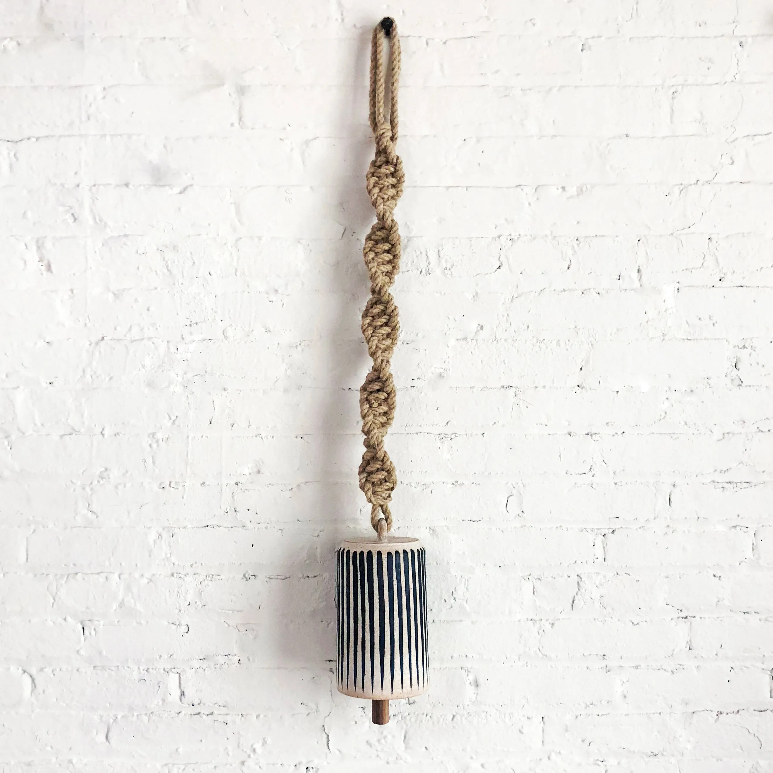 Thrown Bell Tall Twist: Stripes Indigo
