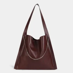 Túi xách PAPER TOTE màu nâu đỏ