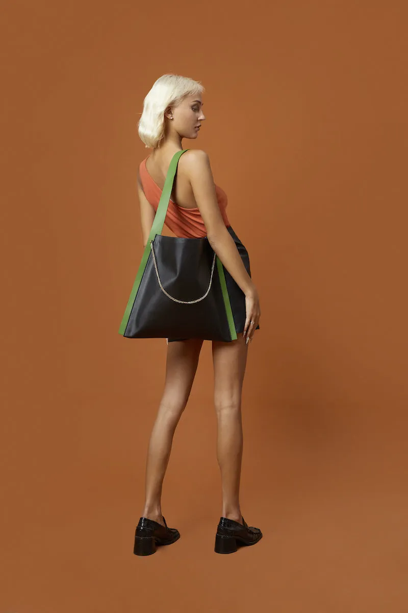 Túi xách PAPER TOTE màu nâu đỏ