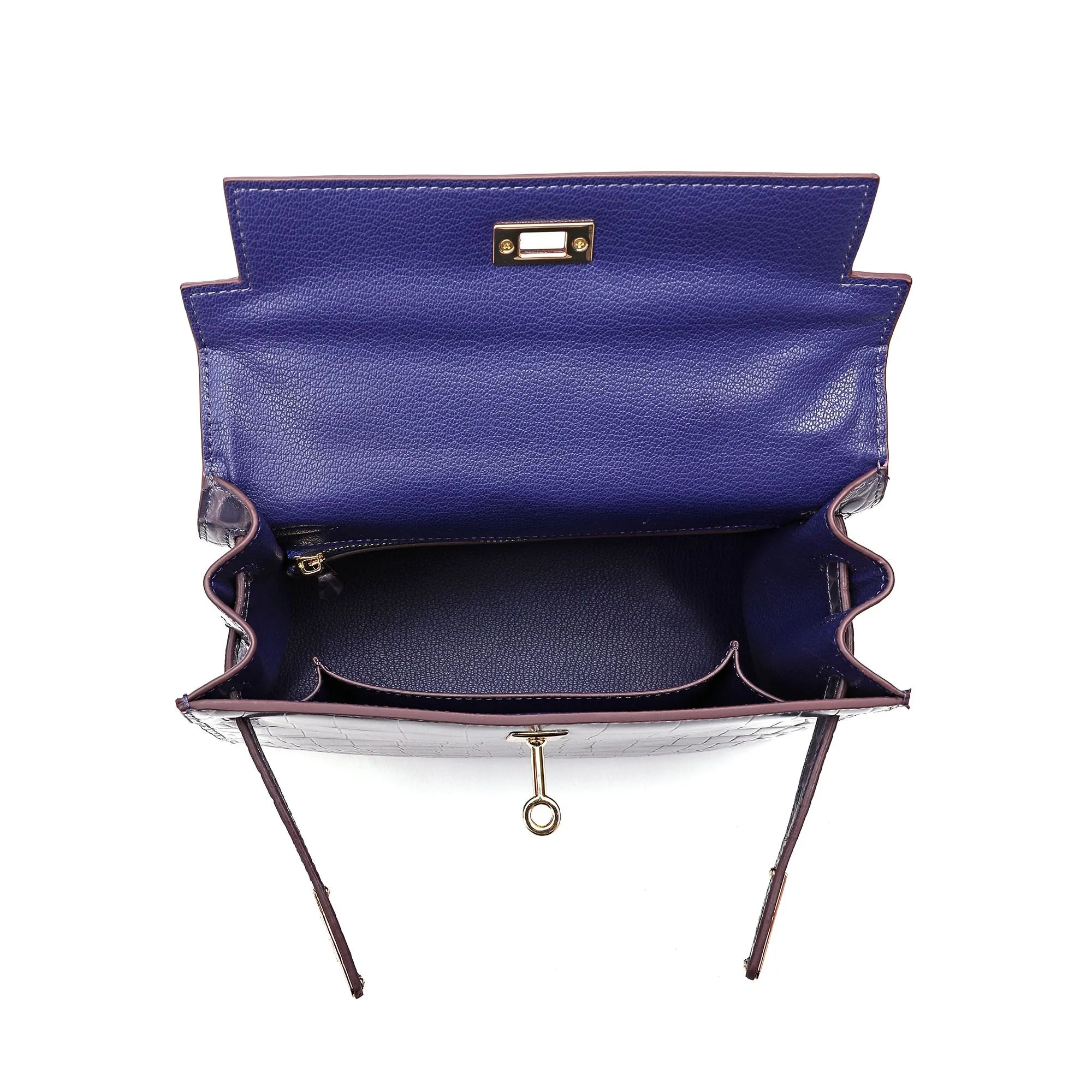 Tiffany & Fred Alligator Embossed Leather Grace Satchel