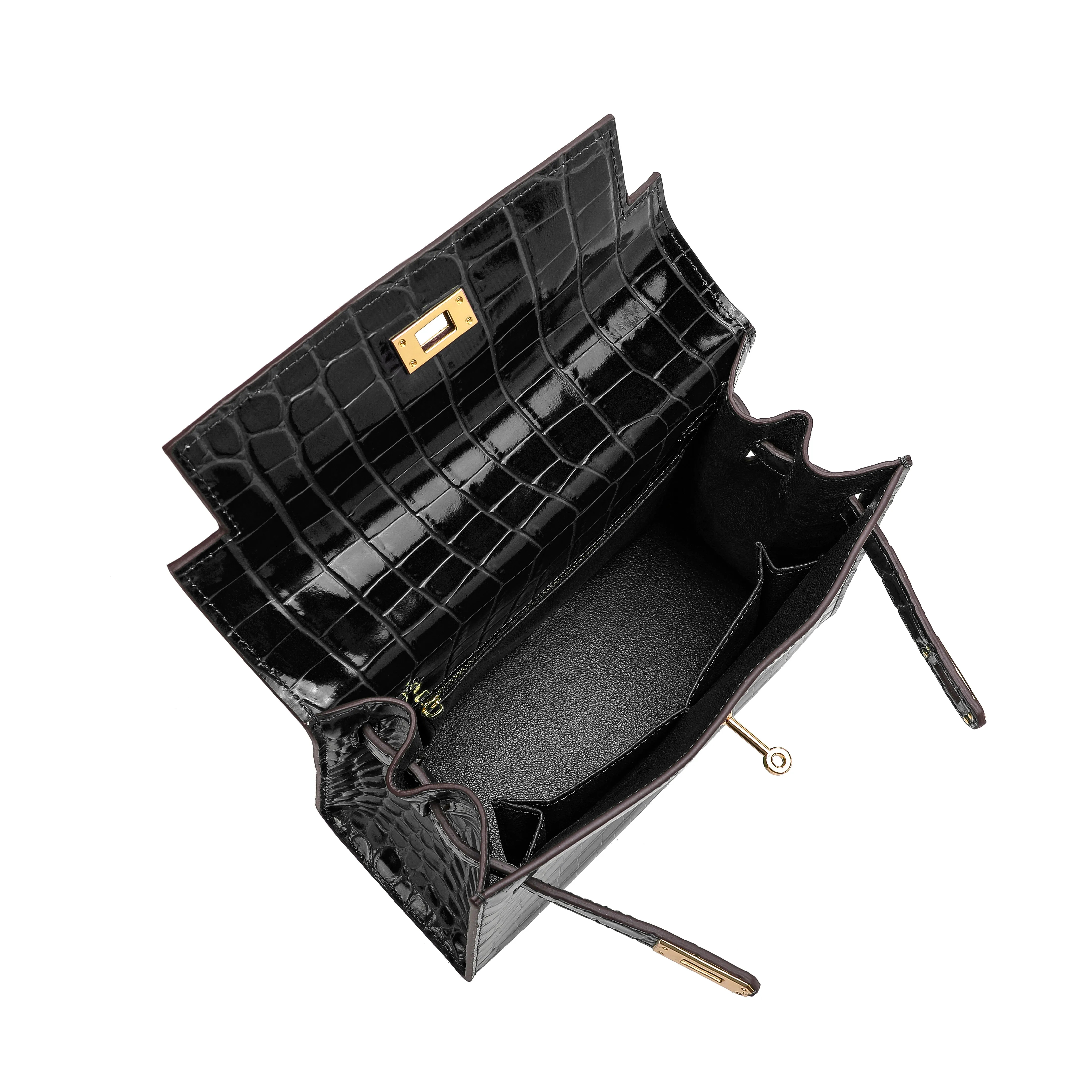 Tiffany & Fred Alligator Embossed Leather Grace Satchel