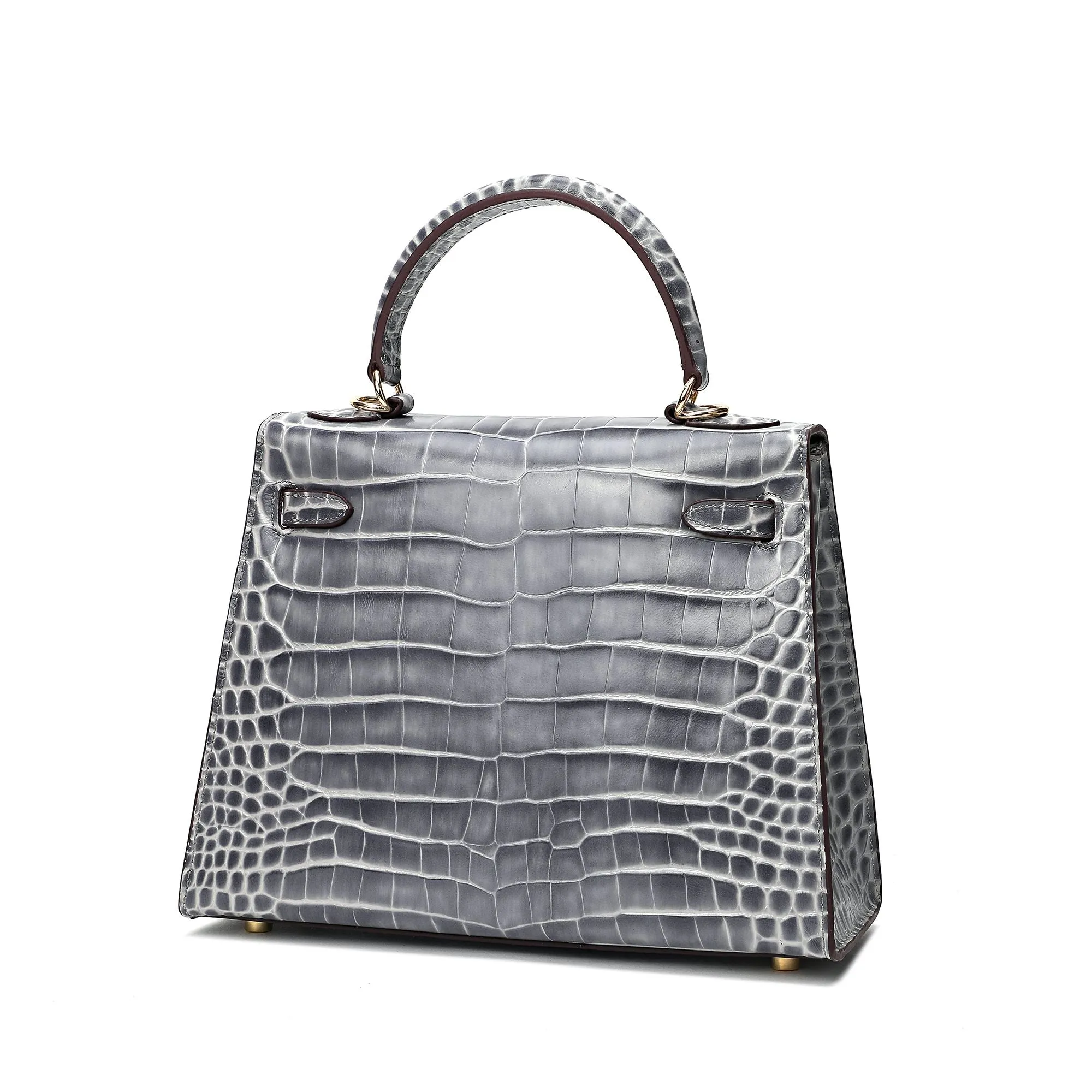 Tiffany & Fred Alligator Embossed Leather Grace Satchel