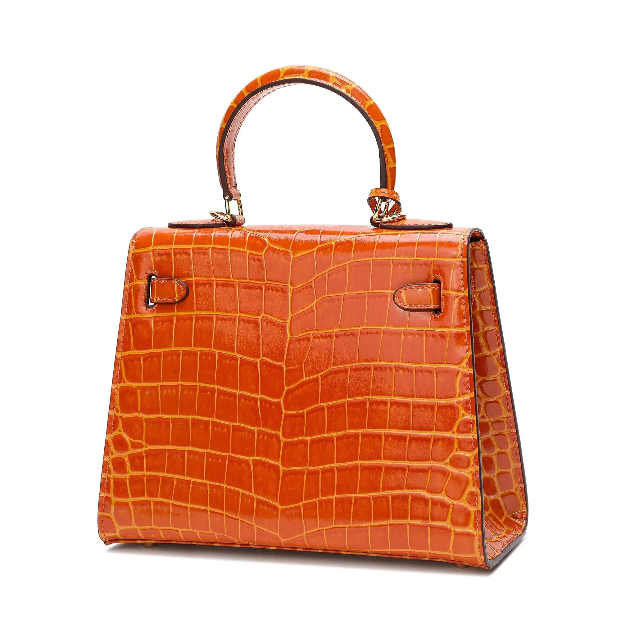 Tiffany & Fred Alligator Embossed Leather Grace Satchel