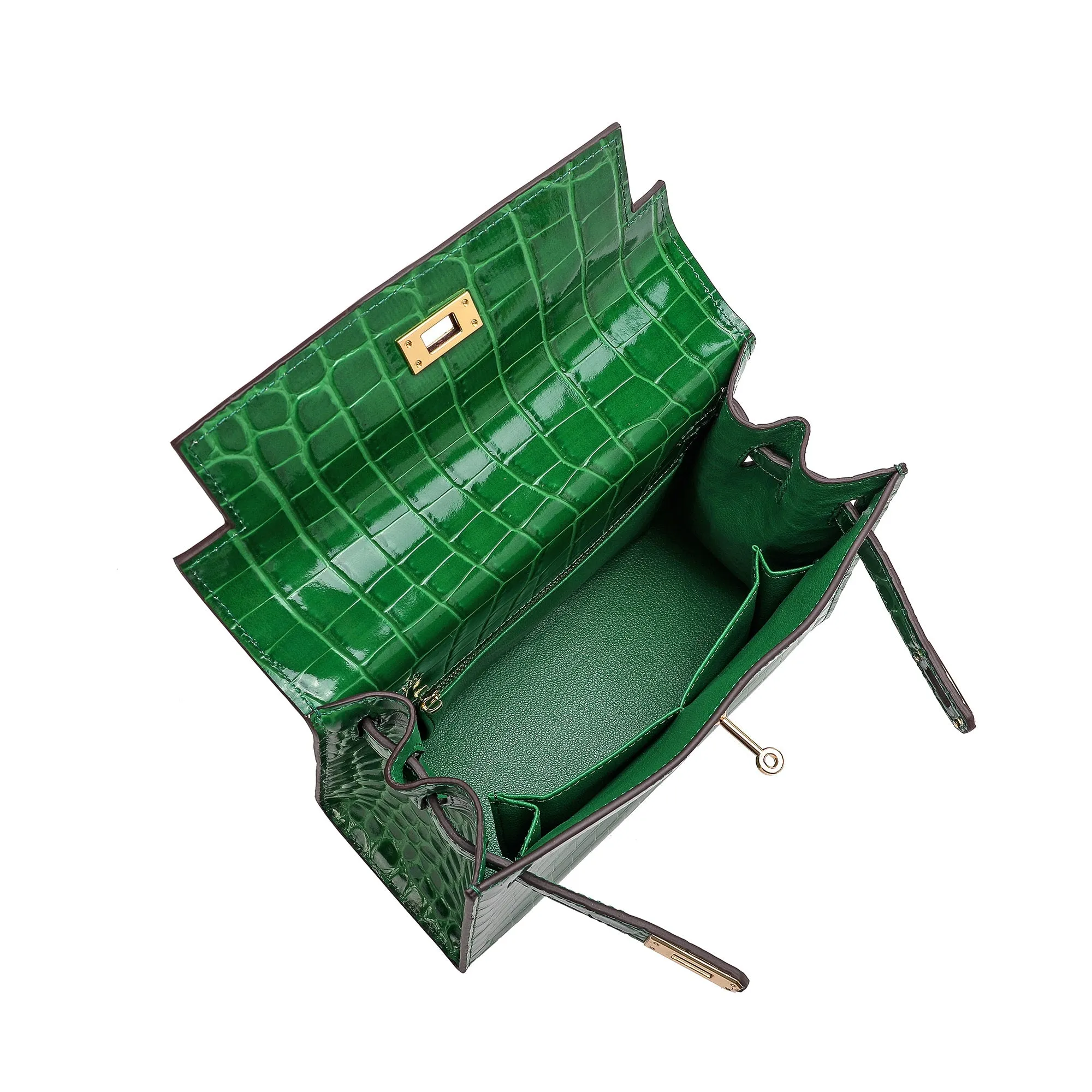 Tiffany & Fred Alligator Embossed Leather Grace Satchel